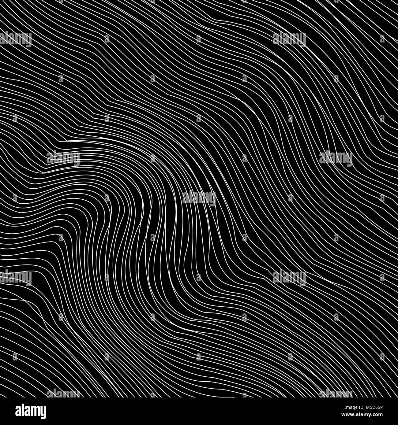 Wave Stripe Background. Grunge Line Pattern Stock Vector Image & Art ...