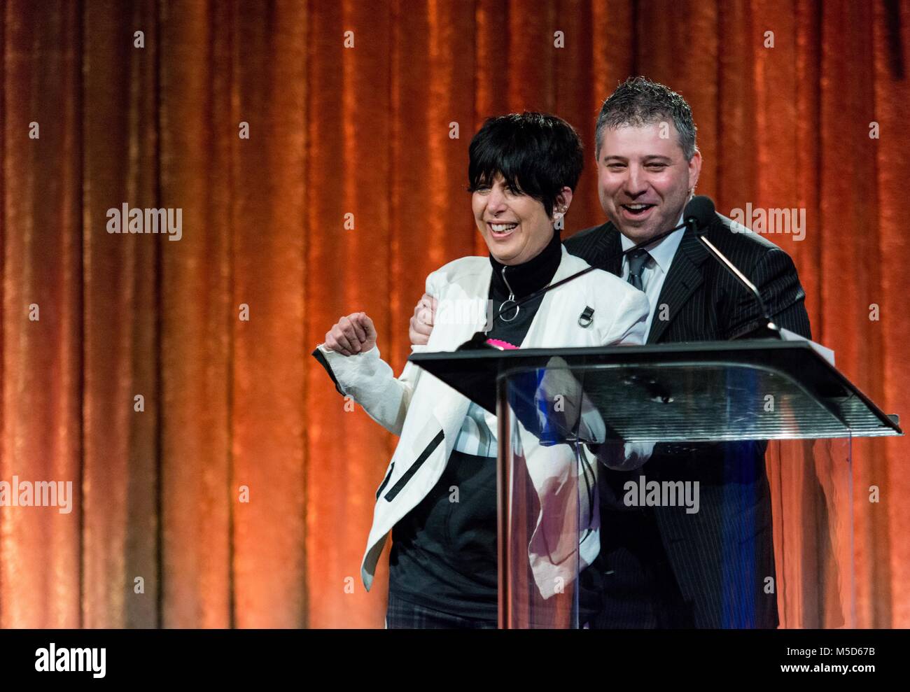 Diane Warren and Evgeny Afineevsky at the Humanitas awards 2018 Stock Photo