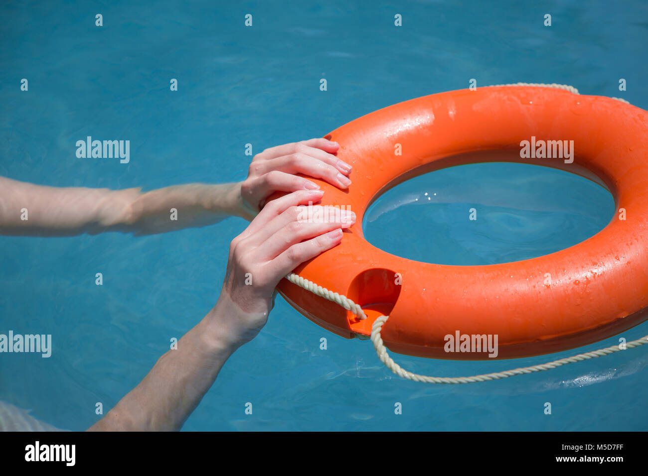 Drowning woman in swimming pool hires stock photography and images Alamy