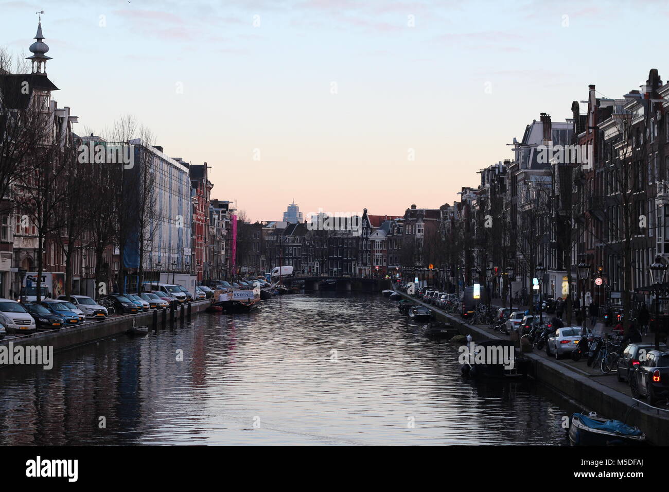 Amsterdam at Sunset Stock Photo Alamy