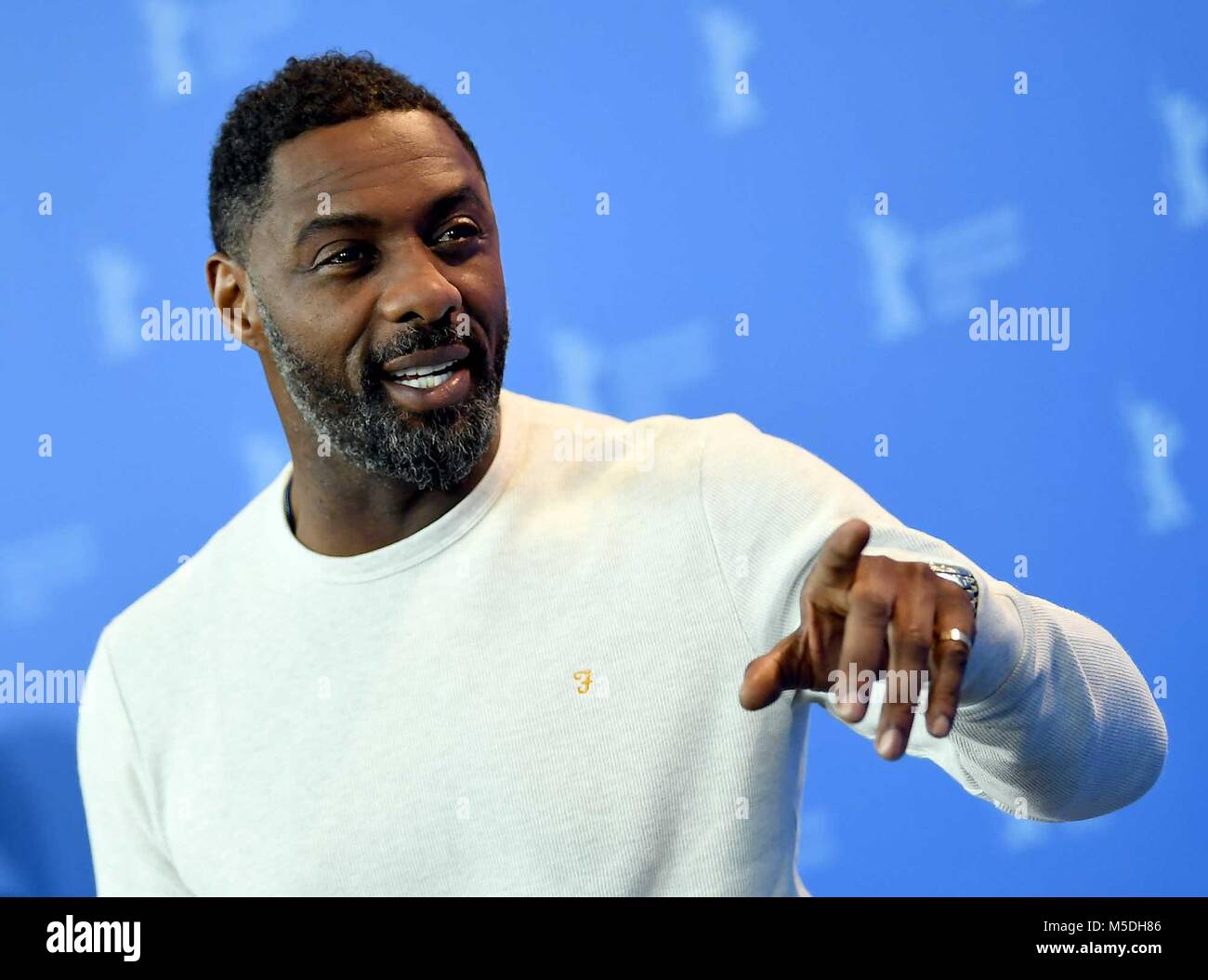22 February 2018, Germany, Berlin, Photocall: Director Idris Elba. The film is screened with in the category 'Panorama' at the Berlin International Film Festival. Photo: Britta Pedersen/dpa Stock Photo