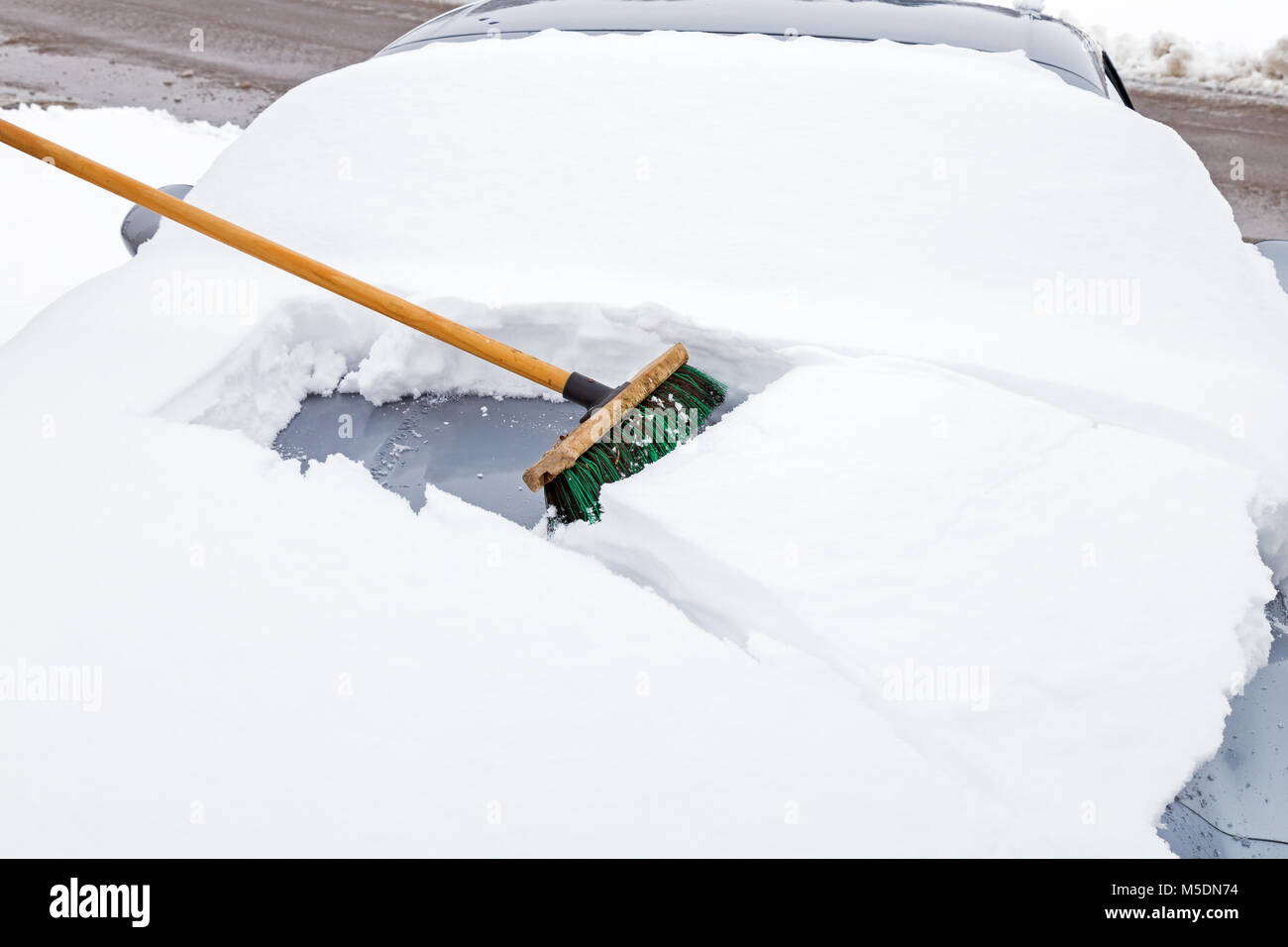 Snow broom hires stock photography and images Alamy