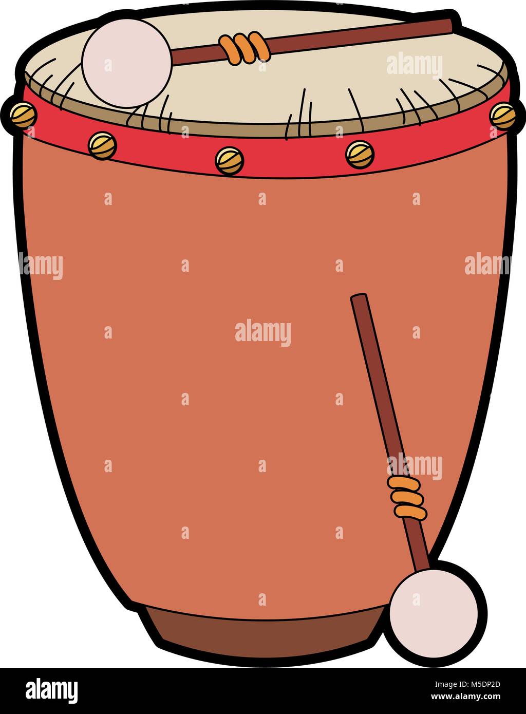 Drum with sticks Stock Vector Image & Art Alamy