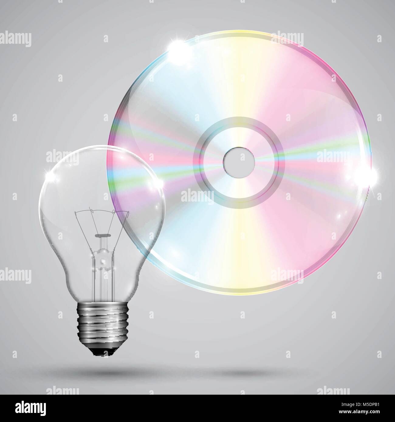 CD/DVD on white background, vector illustration Stock Vector Image ...