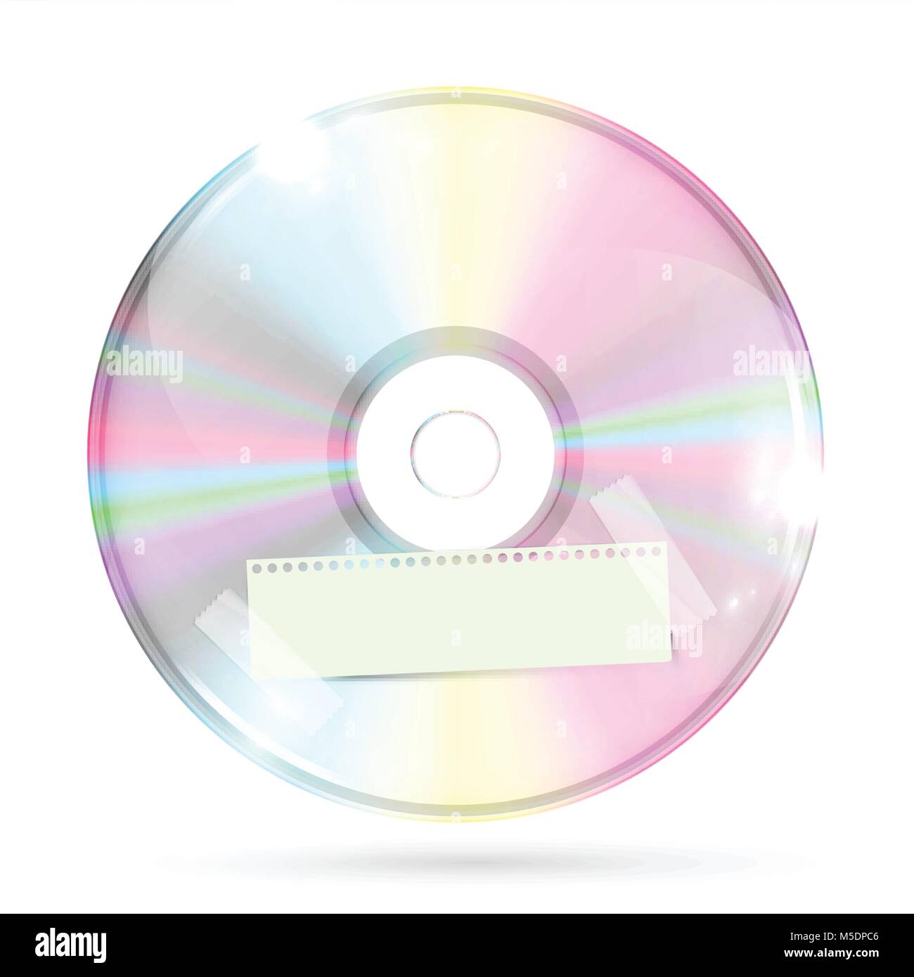 CD/DVD on white background, vector illustration Stock Vector Image ...