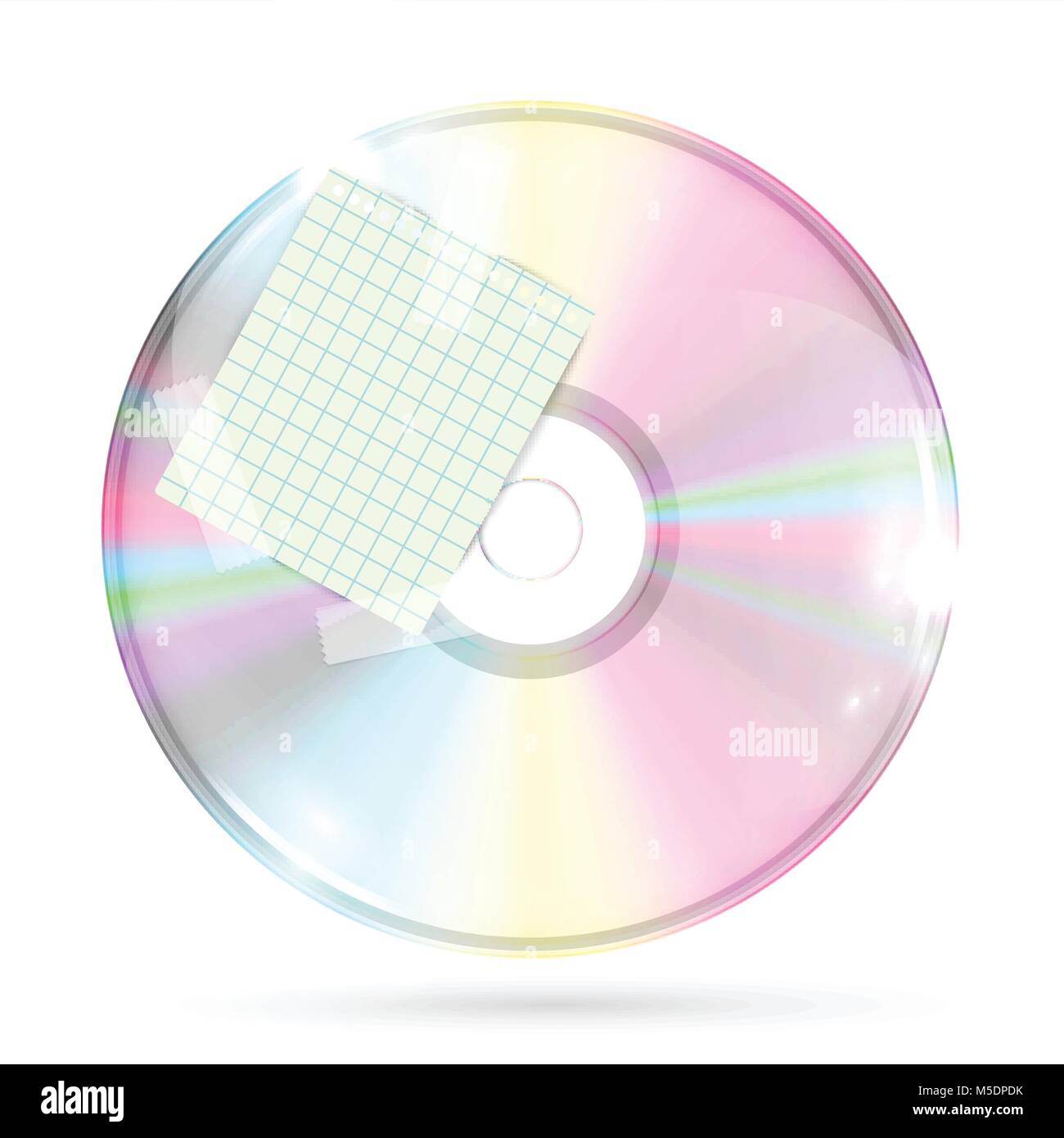 CD/DVD on white background, vector illustration Stock Vector Image ...