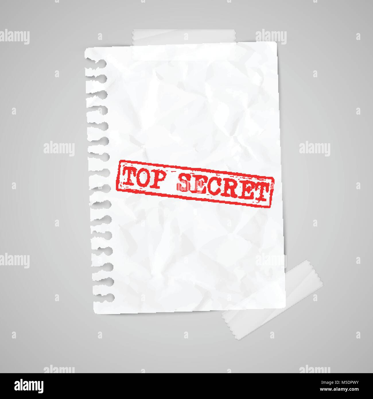 Paper note with warning sign, vector Stock Vector Image & Art - Alamy
