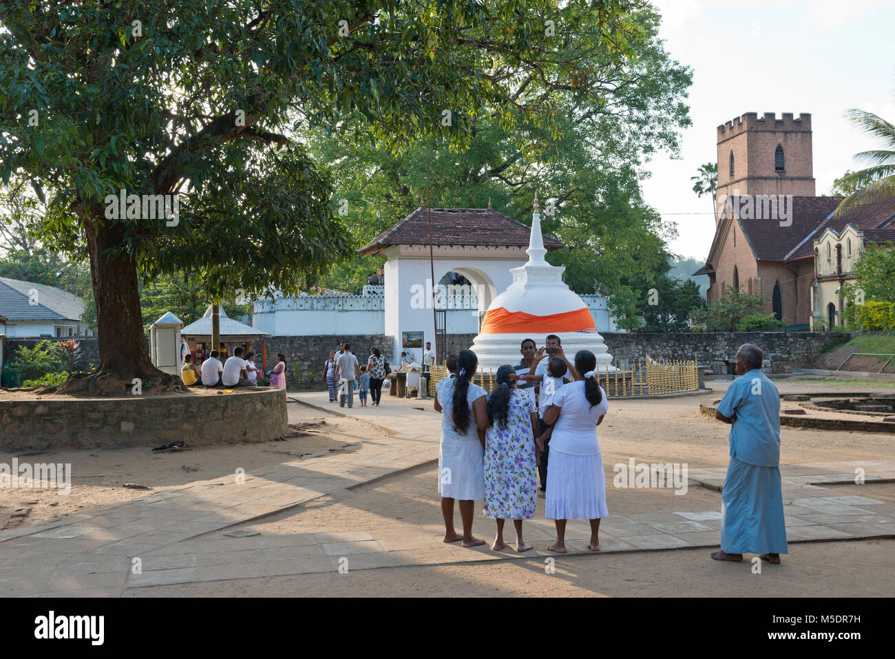 Sri Lanka, Kandy, Asia, street scene, Buddhistic temple, temple Stock Photo
