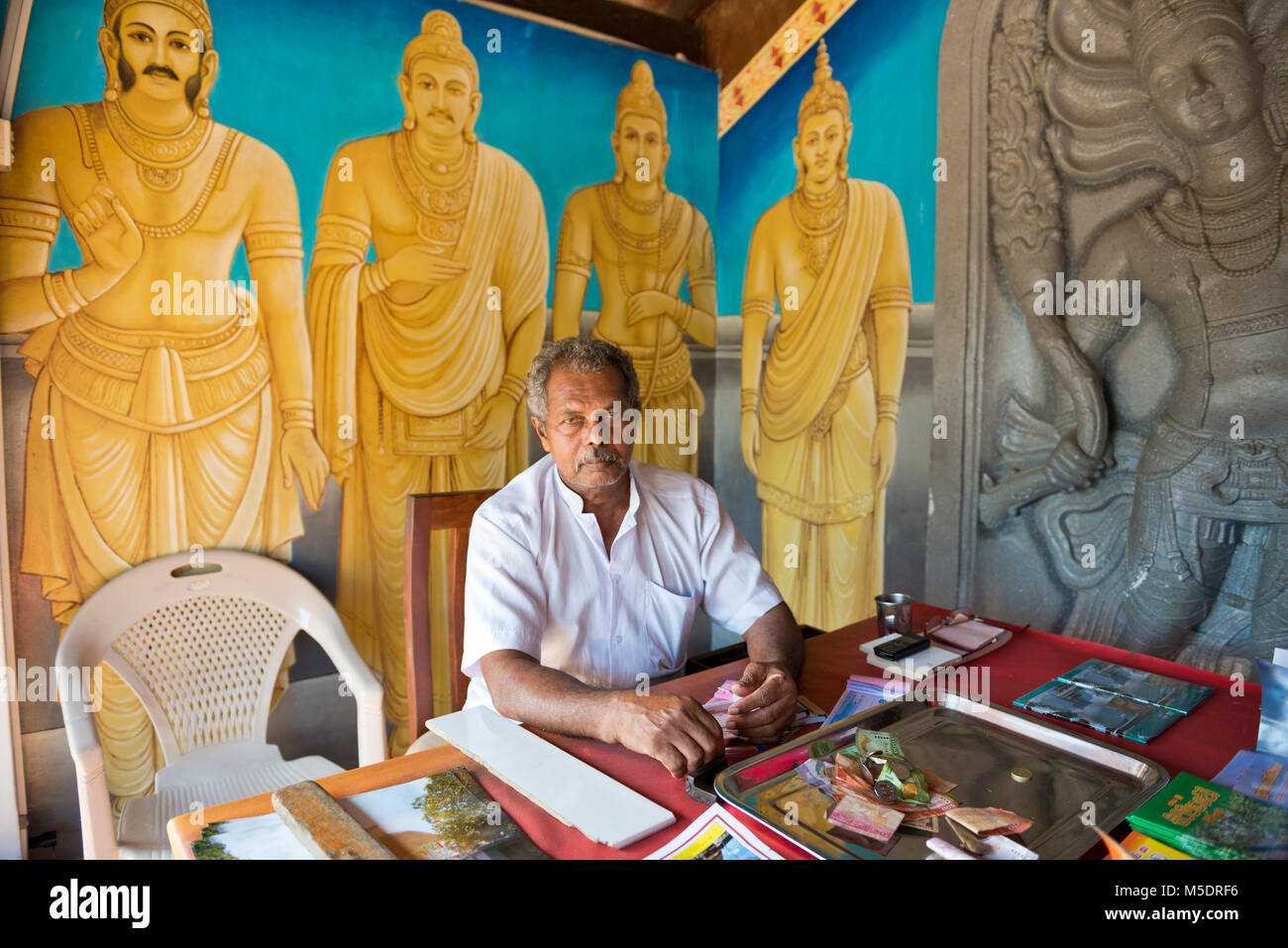 Sri Lanka, Anuradhapura, Asia, temple, Buddhistic temple, Portrait Stock Photo