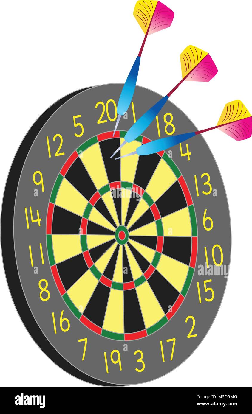 Darts cartoon hi-res stock photography and images - Alamy