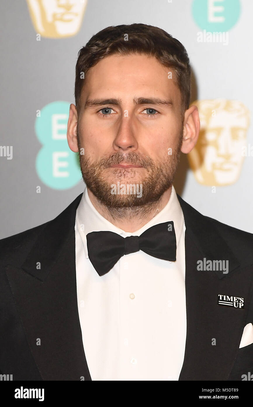 Edward Holcroft attends the EE British Academy Film Awards (BAFTA) at the Royal Albert Hall in London. 18th February 2018 © Paul Treadway Stock Photo