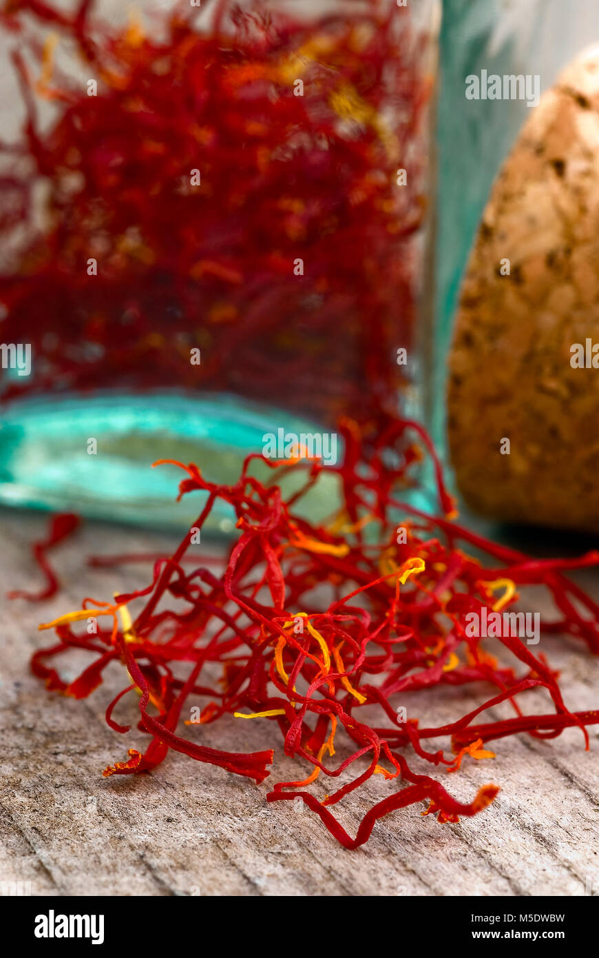saffron with glass vase Stock Photo - Alamy