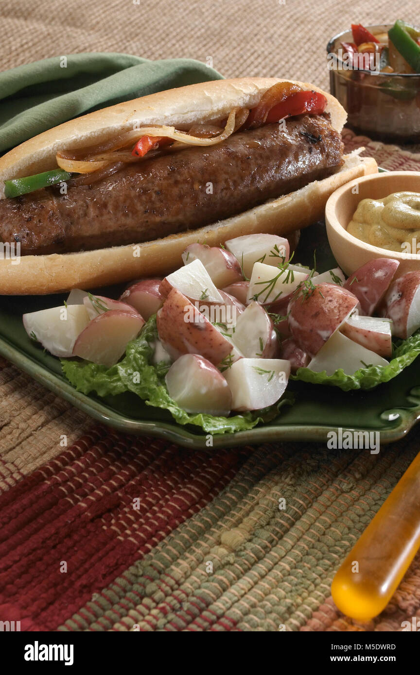 Stuffed Sausage Sandwich Stock Photo Alamy Stuffed Sausage Sandwich M5DWRD 