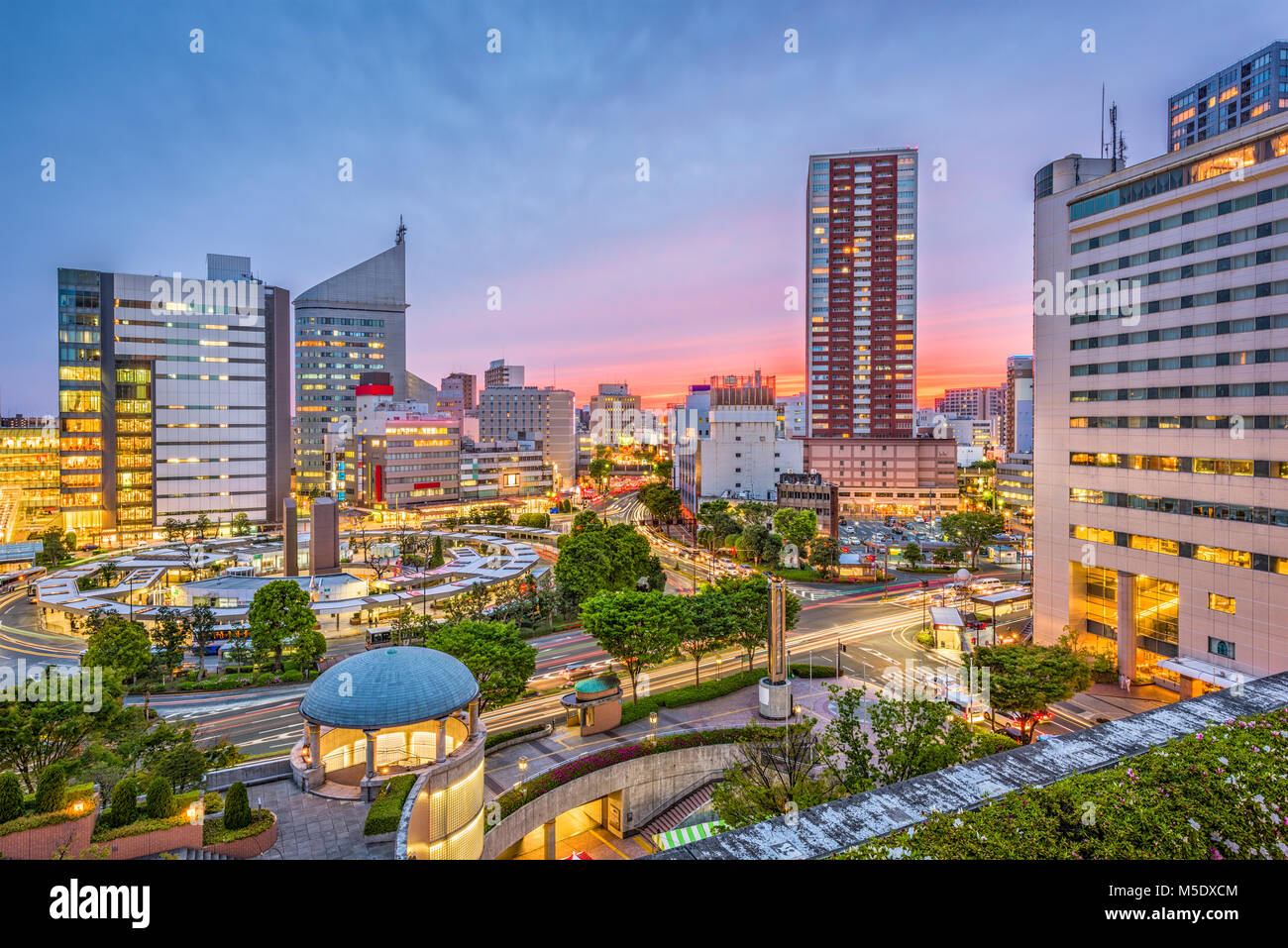 Hamamatsu City, Japan downtown cityscape. Stock Photo