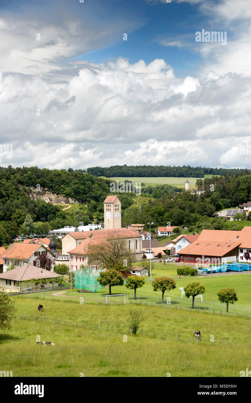 Canton Jura, Switzerland, Fontenais Stock Photo Alamy