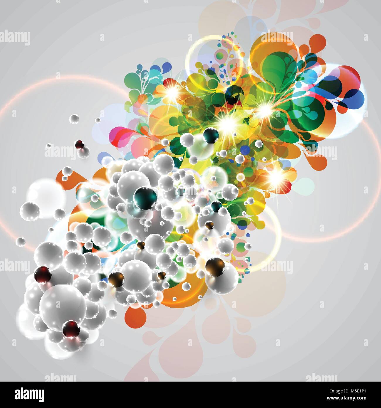 Colorful and white bubbles background, vector Stock Vector Image & Art ...