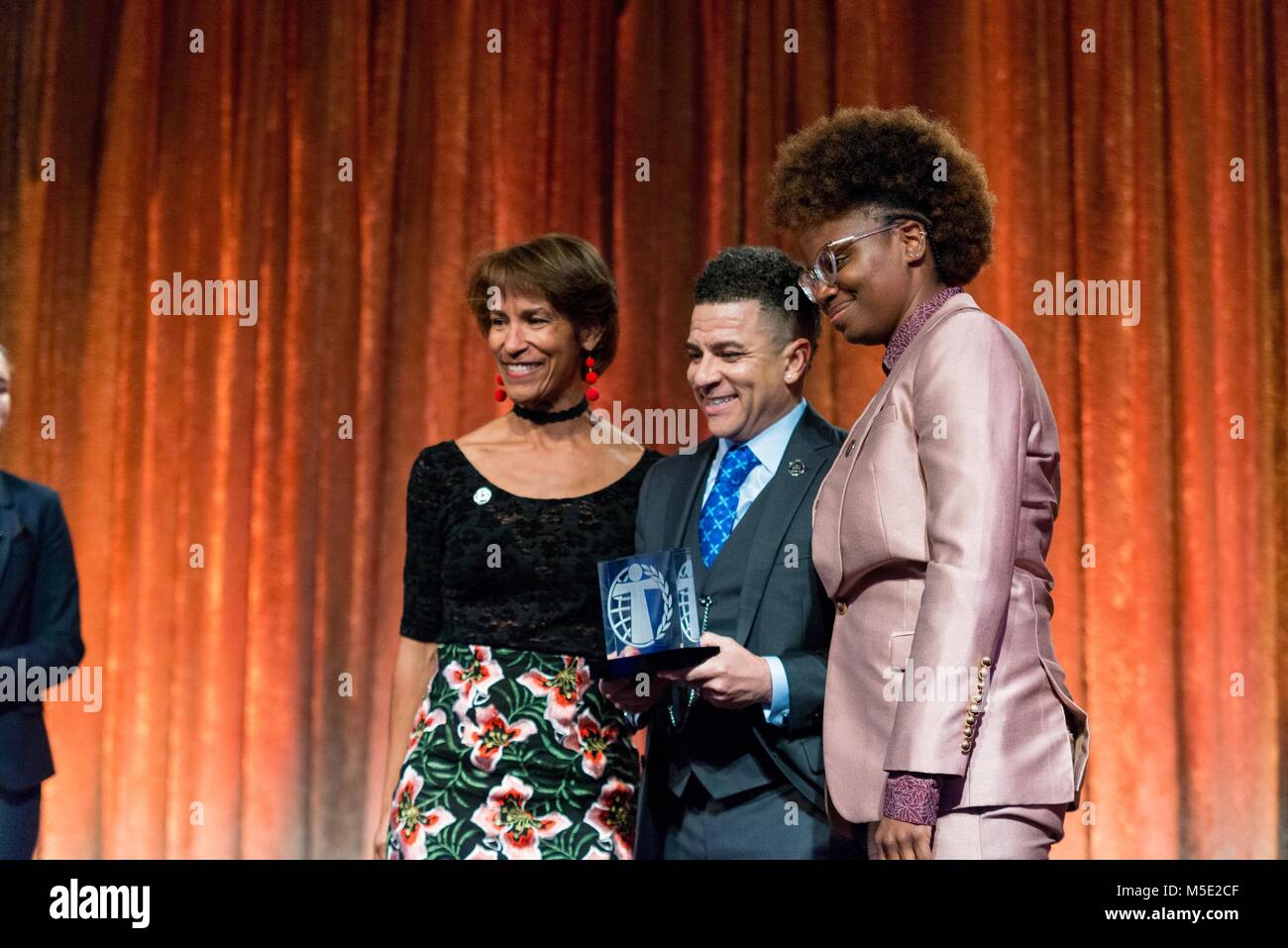 Dee Rees and Virgil Williams at the Humanitas awards 2018 Stock Photo