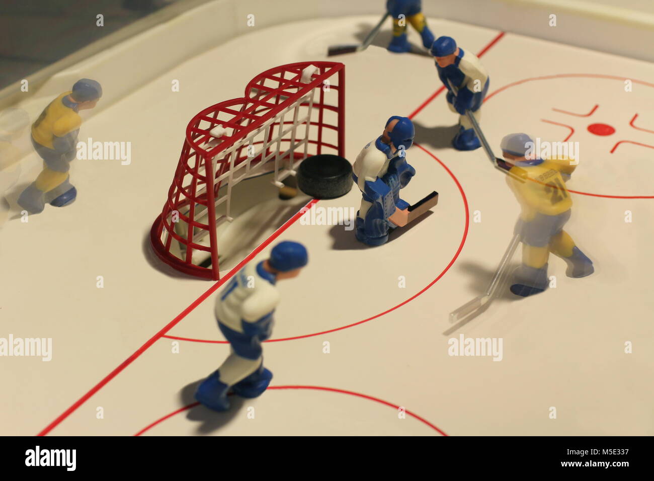 goal ice hockey table game Stock Photo Alamy