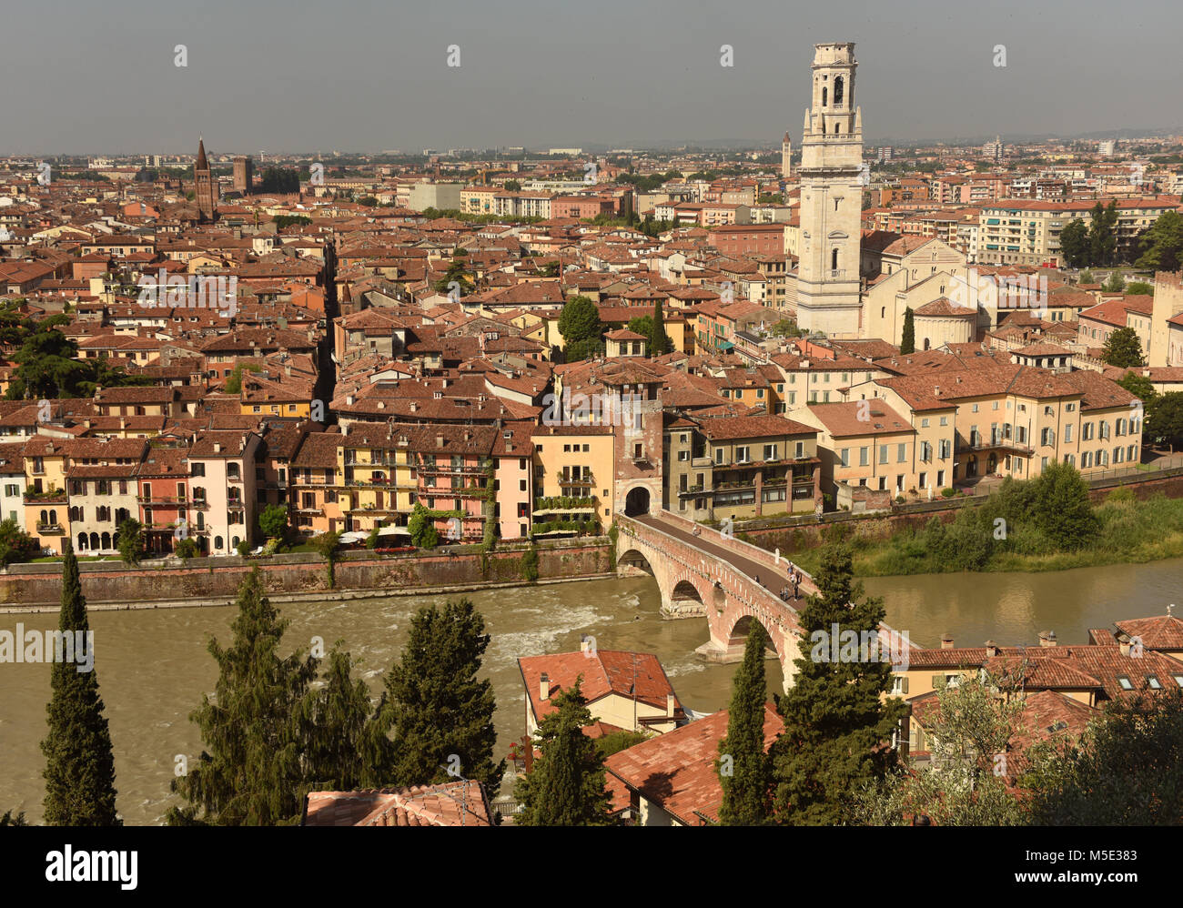 Aerial view duomo di verona hi-res stock photography and images - Alamy