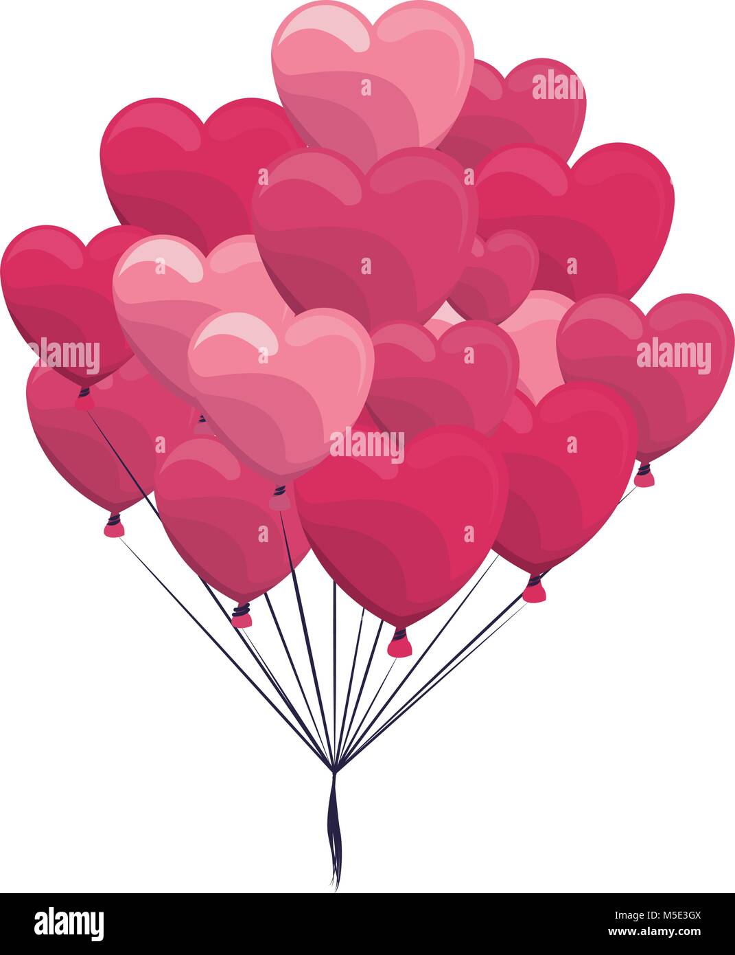 Balloons heart shaped Stock Vector Image & Art - Alamy