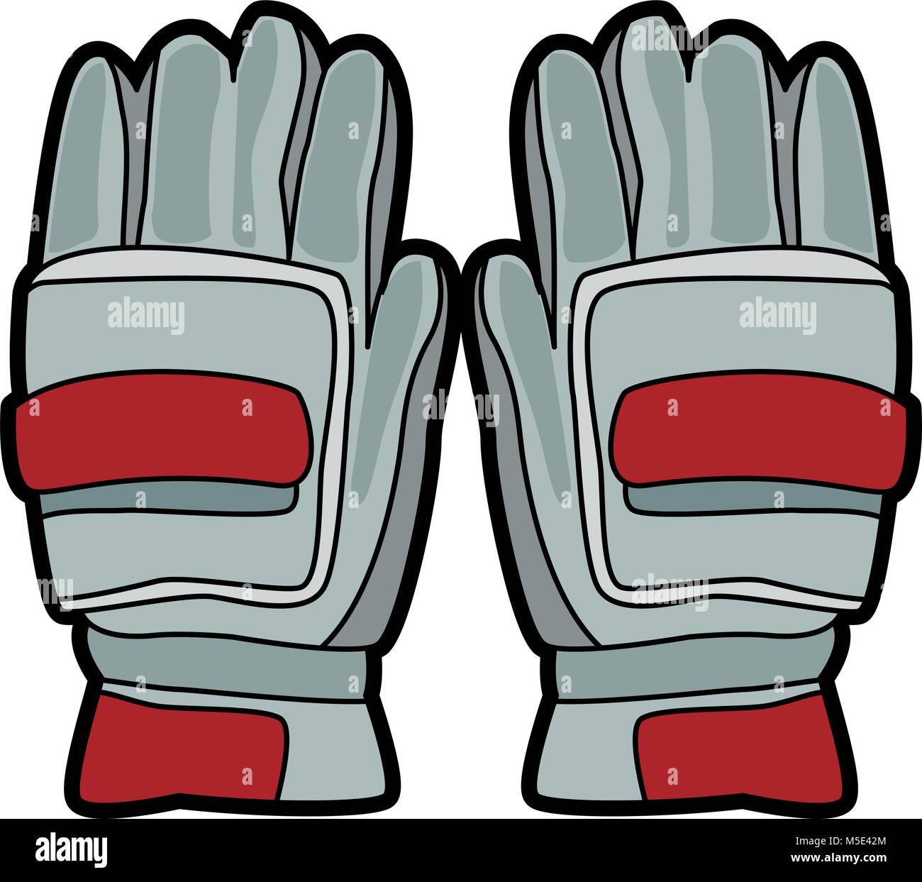 Cricket gloves equipment Stock Vector Image & Art Alamy