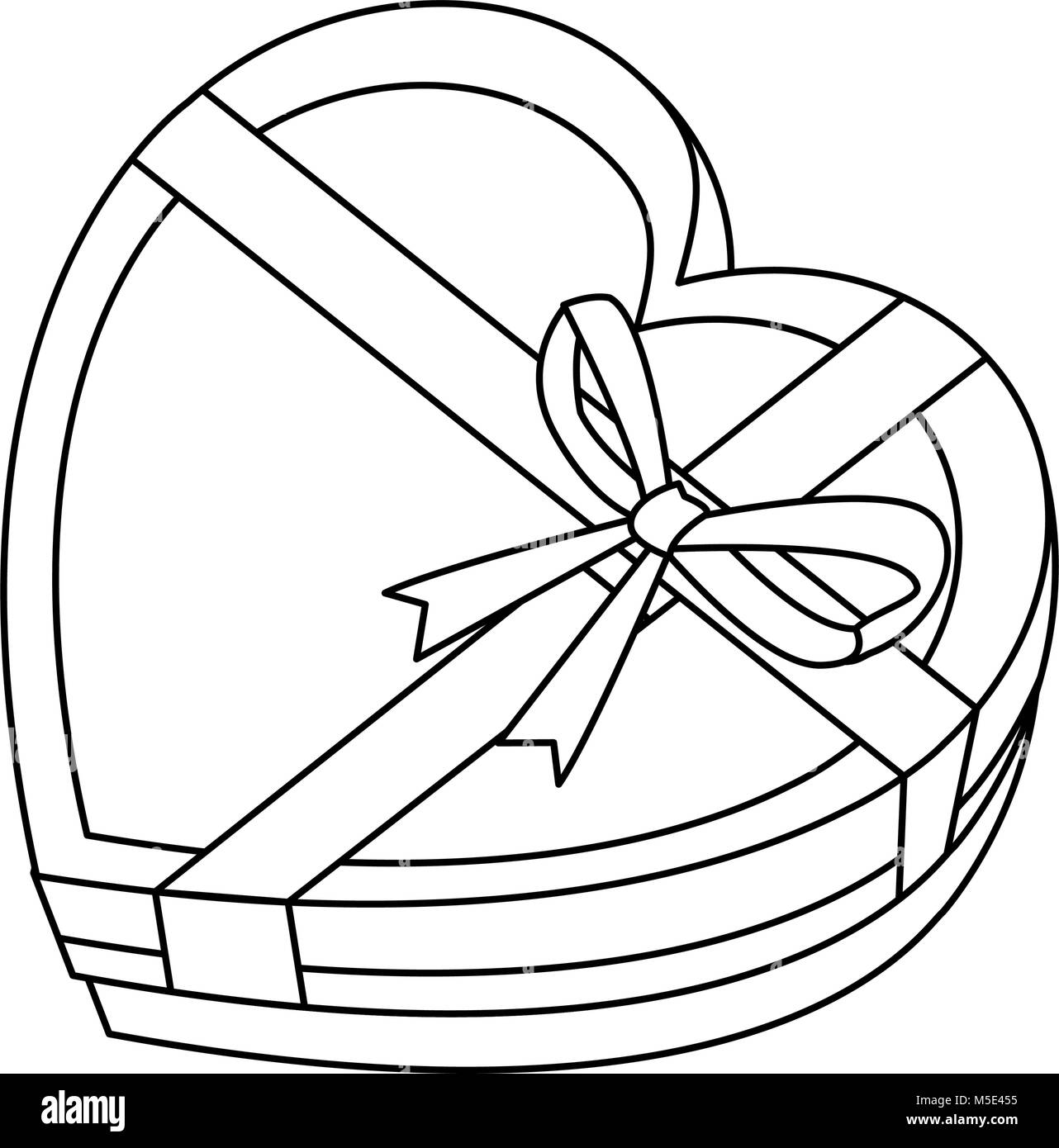 Gift Box Heart Shaped Stock Vector Image & Art - Alamy