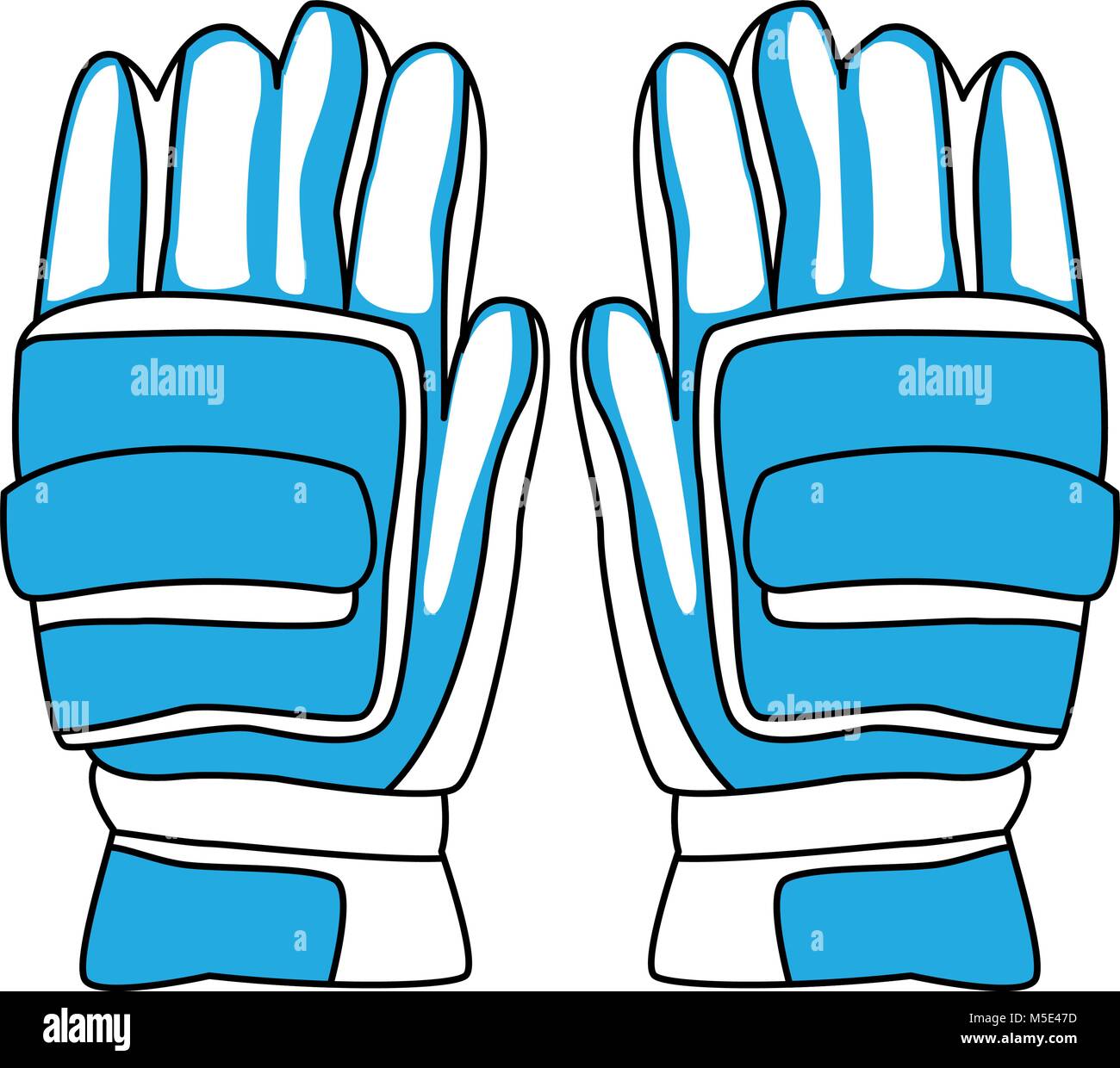 Cricket gloves equipment Stock Vector Image & Art Alamy