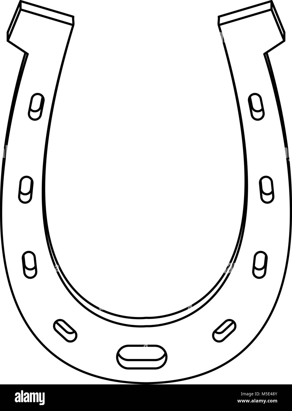 Horseshoe lucky symbol Stock Vector Image & Art Alamy