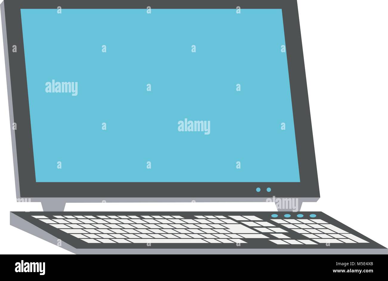 Computer with keyboard Stock Vector Image & Art - Alamy