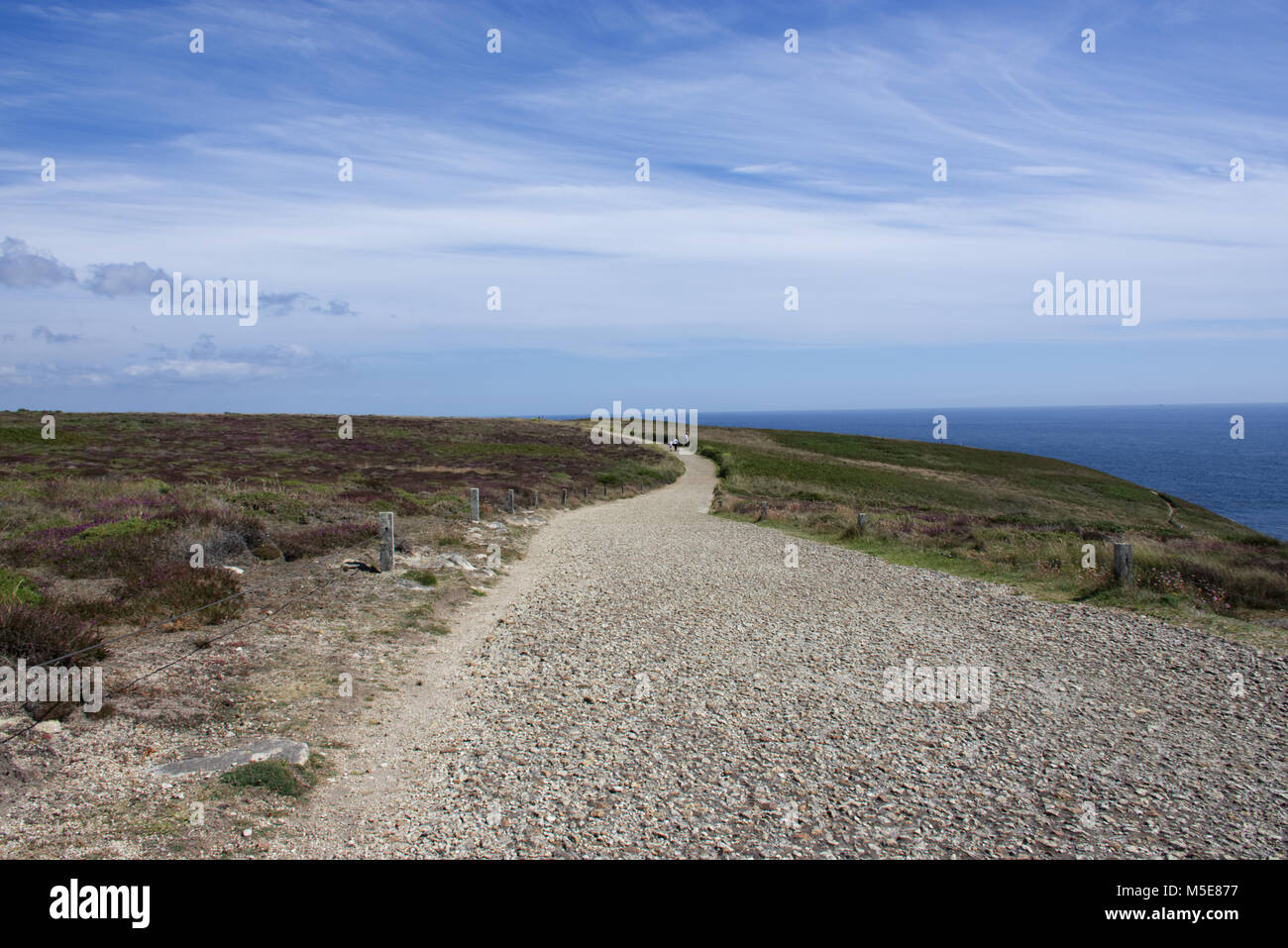 The way to Pointe du raz in Brittany, France Stock Photo