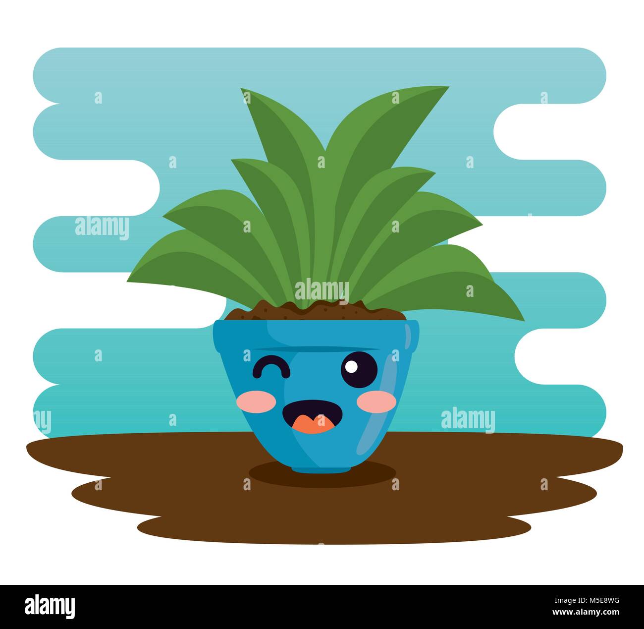 cute plant in pot kawaii character Stock Vector Image & Art - Alamy