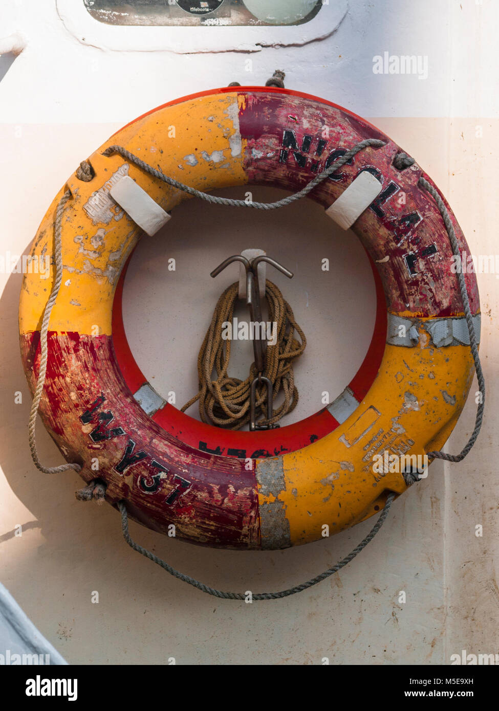 Emergency ring lifebuoy Stock Photo