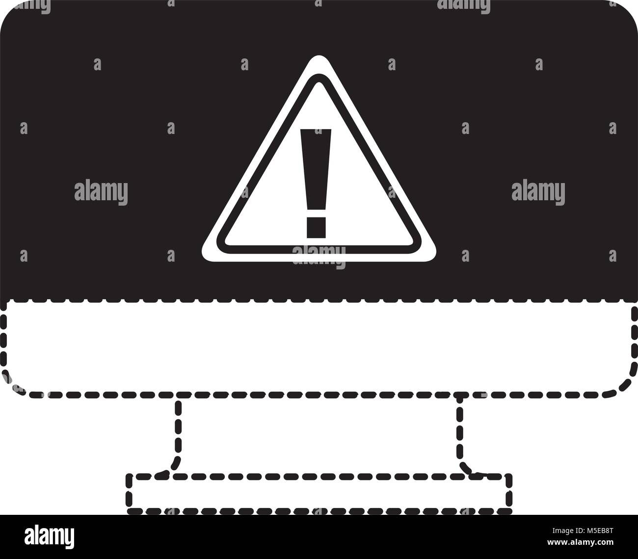 Computer Virus Warning Sign Coluring screen computer sign warning alert virus Stock Vector Image & Art - Alamy