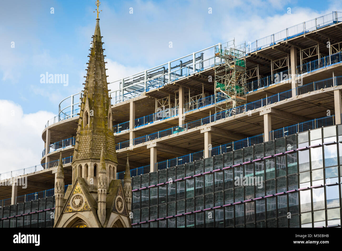 View of the redevelopment of Birmingham city centre UK Stock Photo