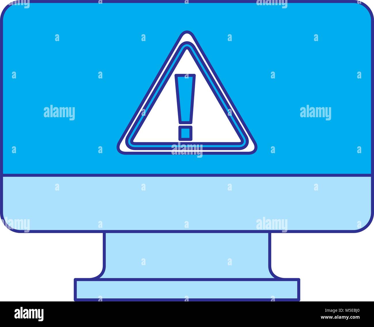 screen computer sign warning alert virus Stock Vector Image & Art - Alamy