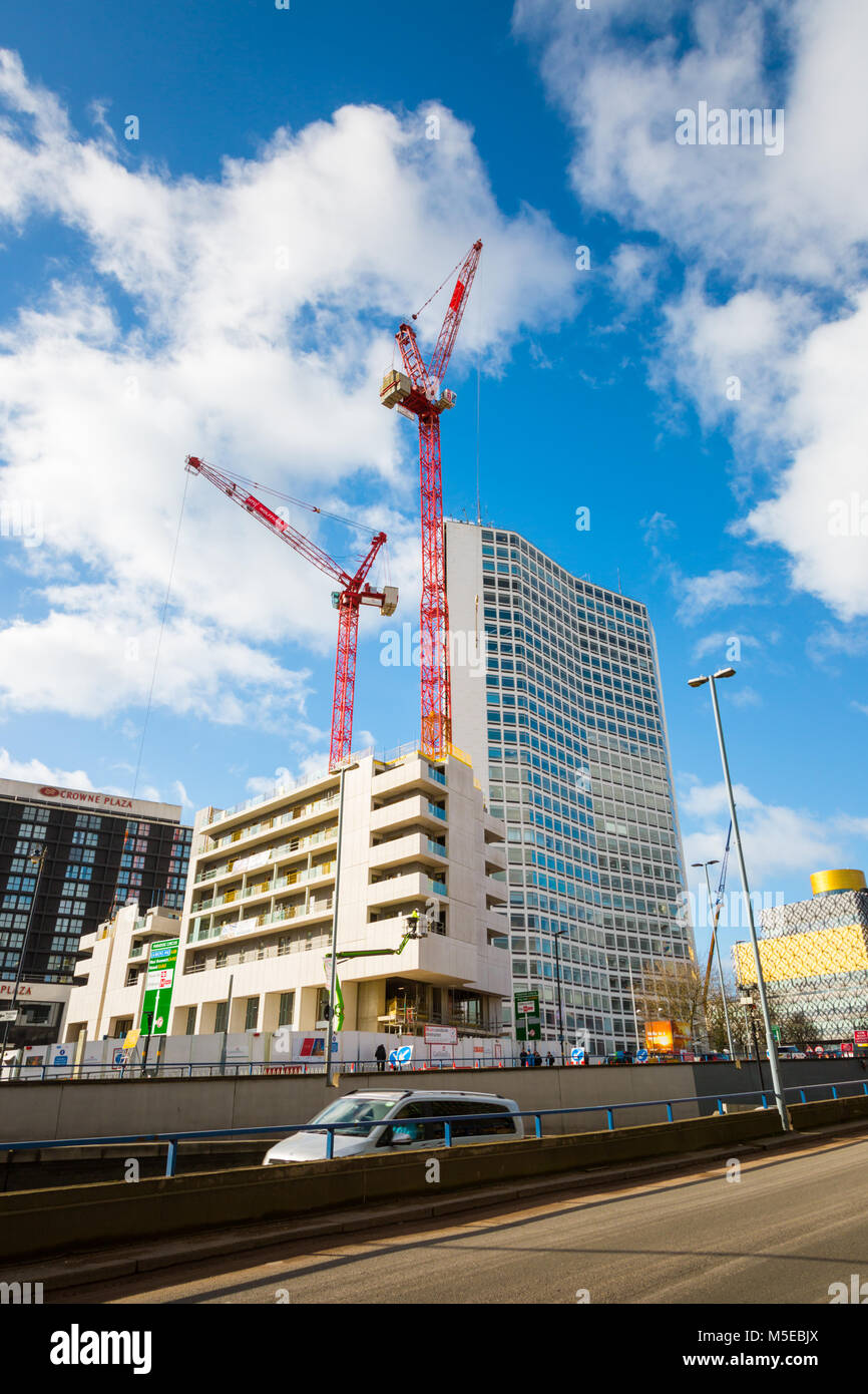 View of Birmingham city centre redevelopment, UK Stock Photo