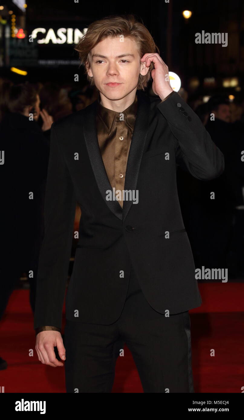 Maze Runner: The Death Cure UK Fan Screening at Vue West End in Leicester Square - Arrivals  Featuring: Thomas Brodie-Sangster Where: London, United Kingdom When: 22 Jan 2018 Credit: WENN.com Stock Photo
