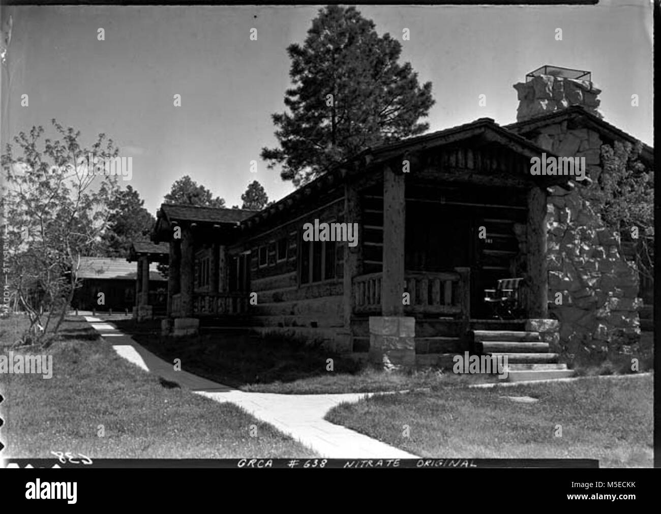 Grand Canyon Lodge North Rim Black And White Stock Photos Images