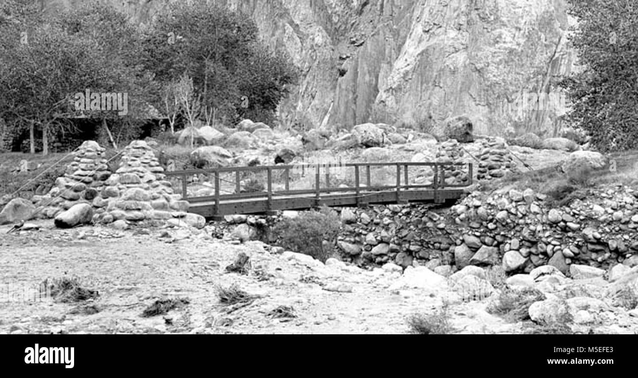 Grand Canyon Historic- Bright Angel Creek Bridge FOOT BRIDGE ACROSS ...
