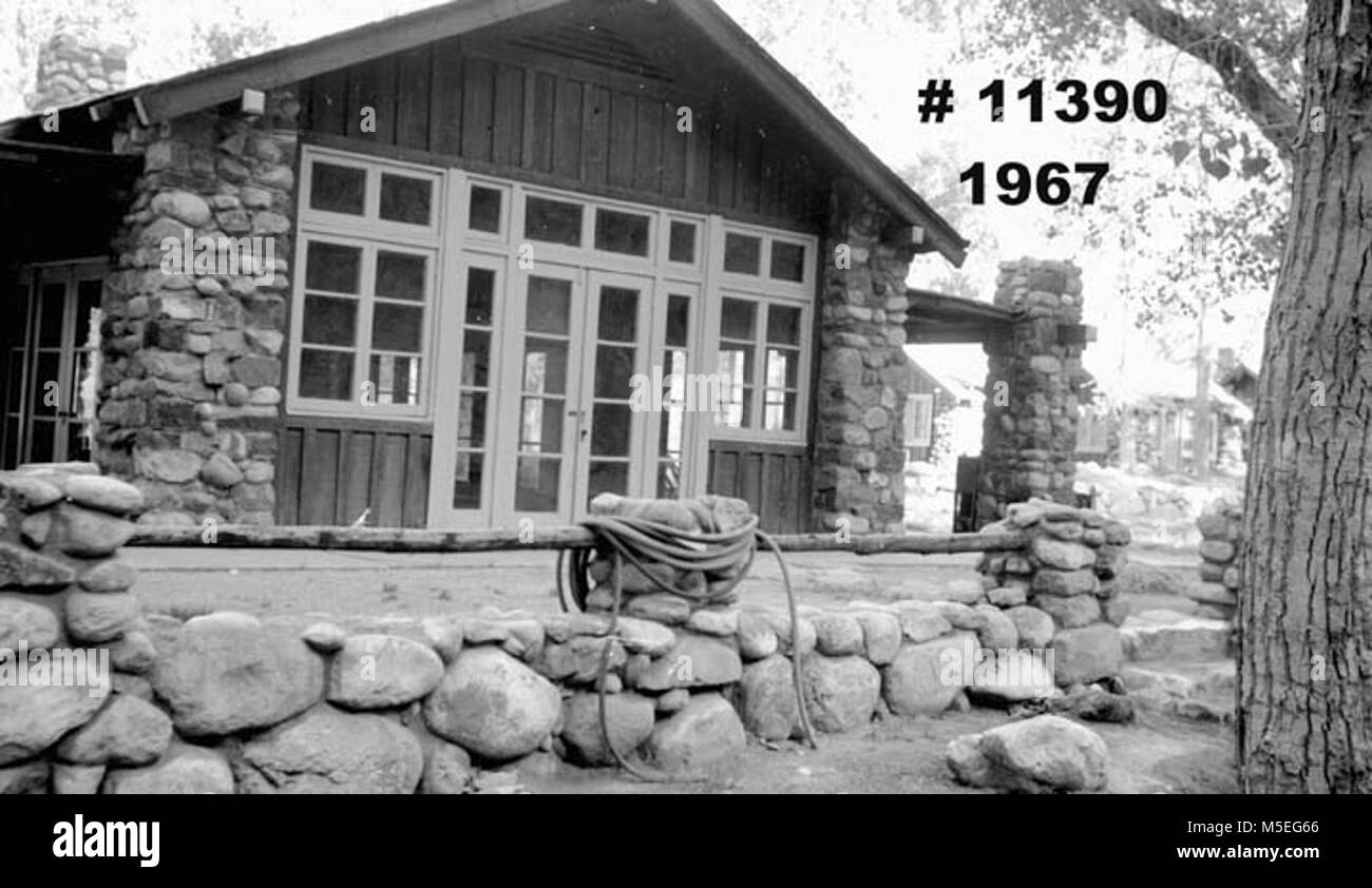 Grand Canyon Historic Phantom Ranch Employee Bunkhouse c DRAINED POOL