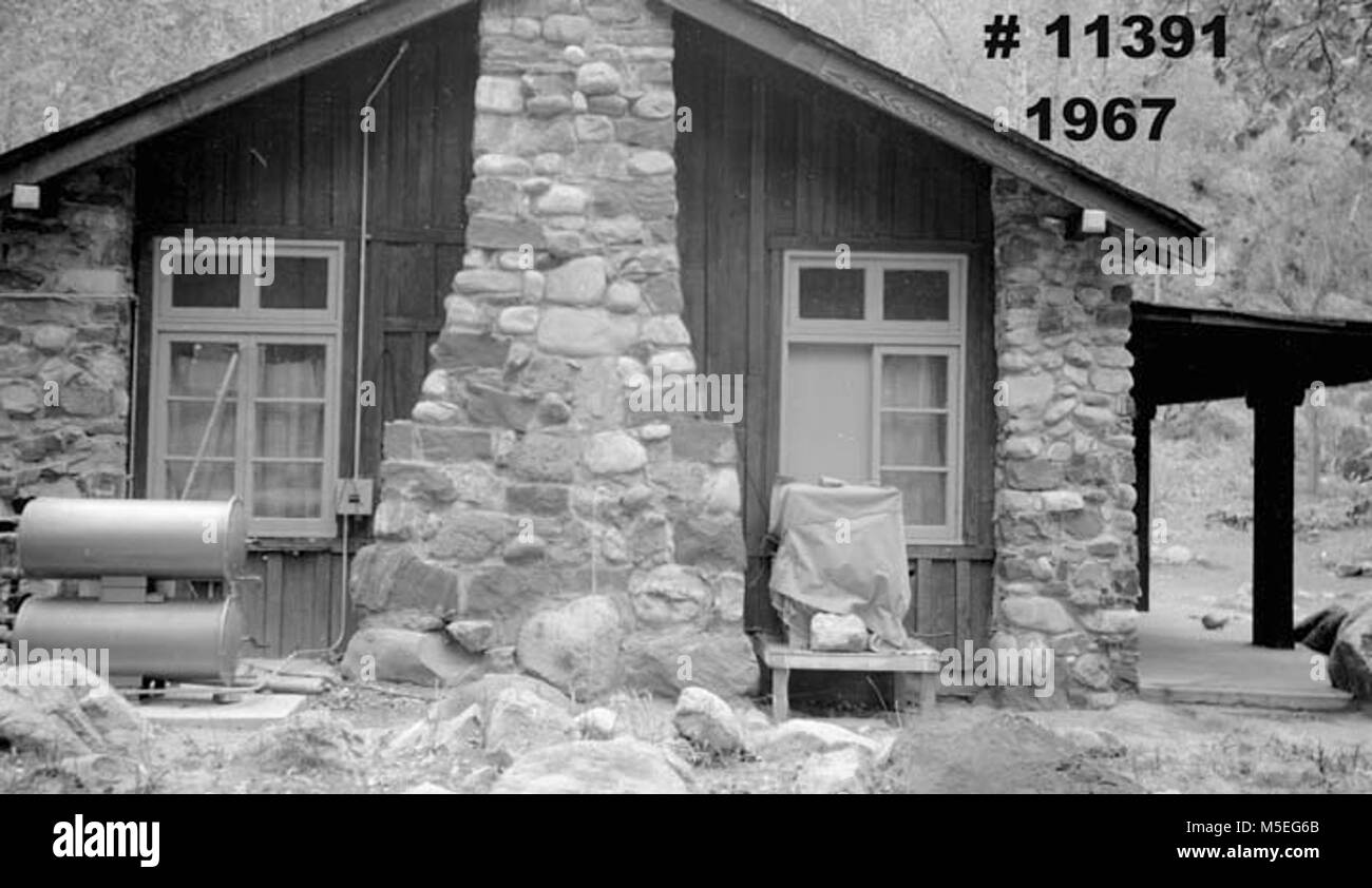 Grand Canyon Historic Phantom Ranch Employee Bunkhouse c DRAINED POOL