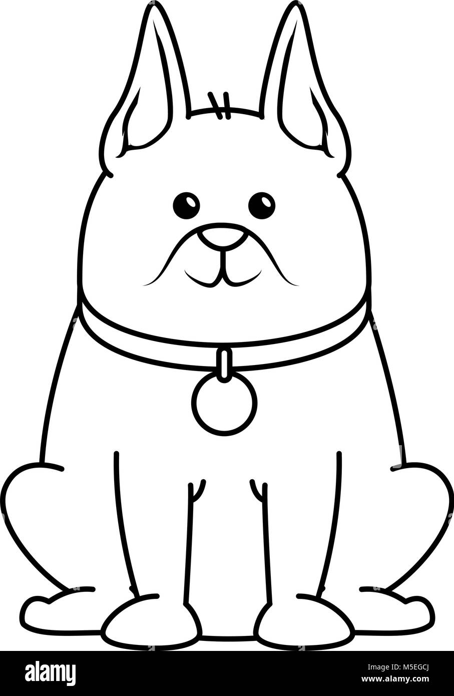 cute dog mascot character vector illustration design Stock Vector Image ...