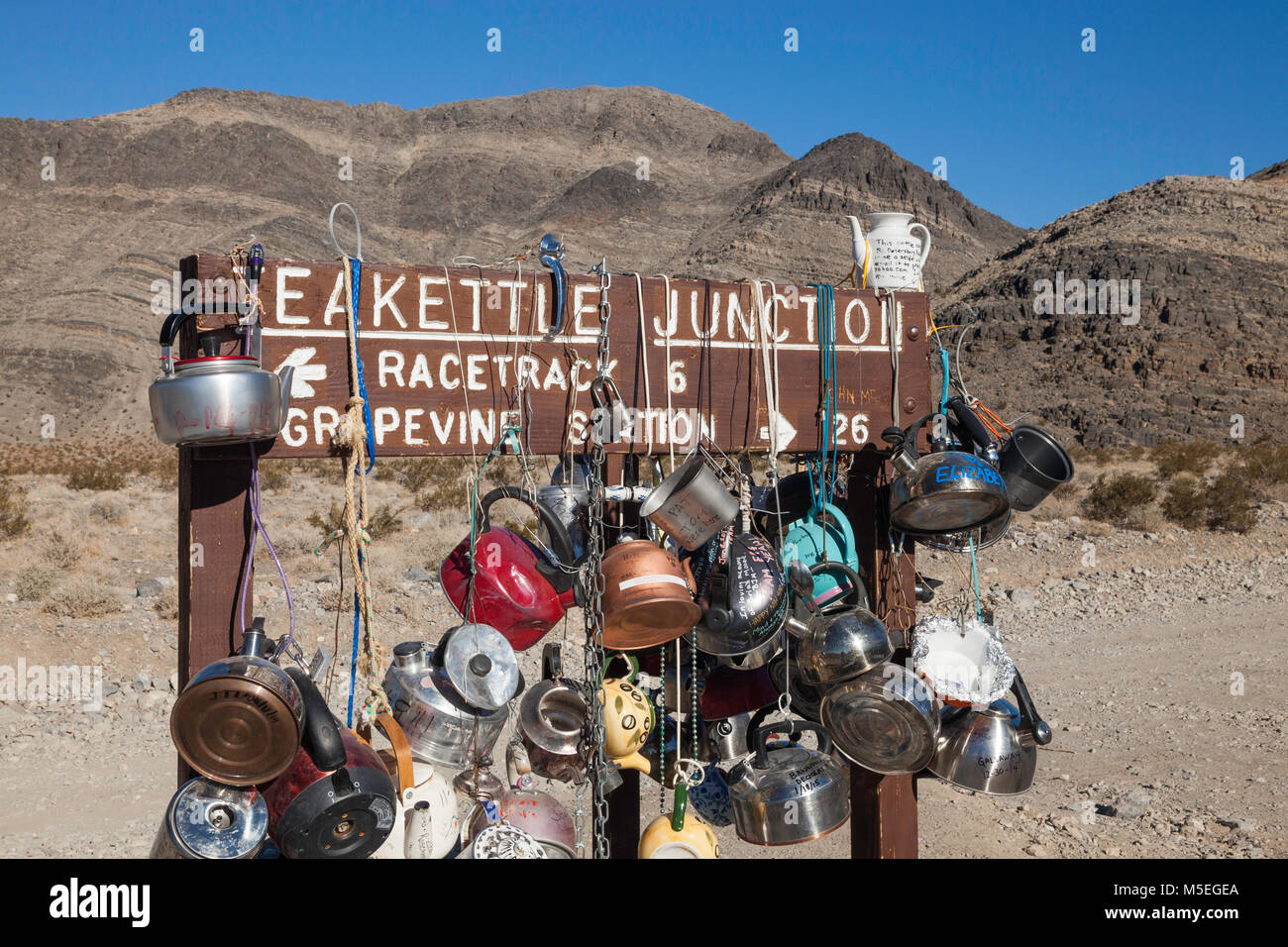Teakettle Junction, Death Valley National Park, California Stock Photo Alamy
