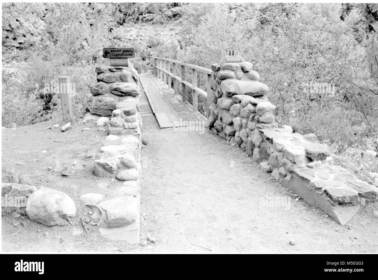 Grand Canyon Historic- Bright Angel Creek Bridge ROCK HOUSE BRIDGE ...