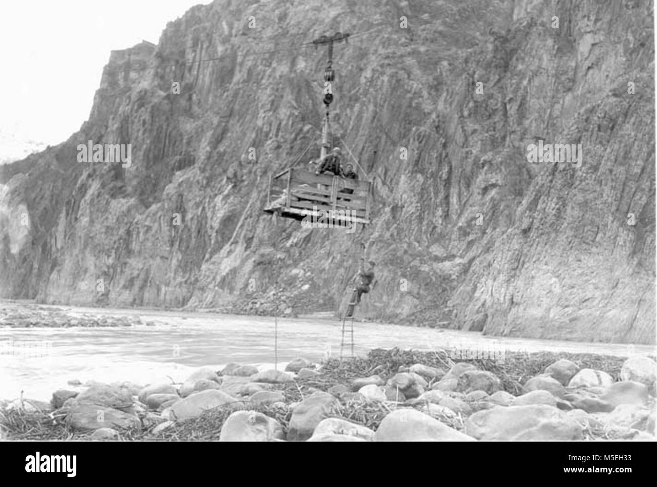 Grand Canyon Historic Colorado River Cable Crossing c DETAIL OF CCC