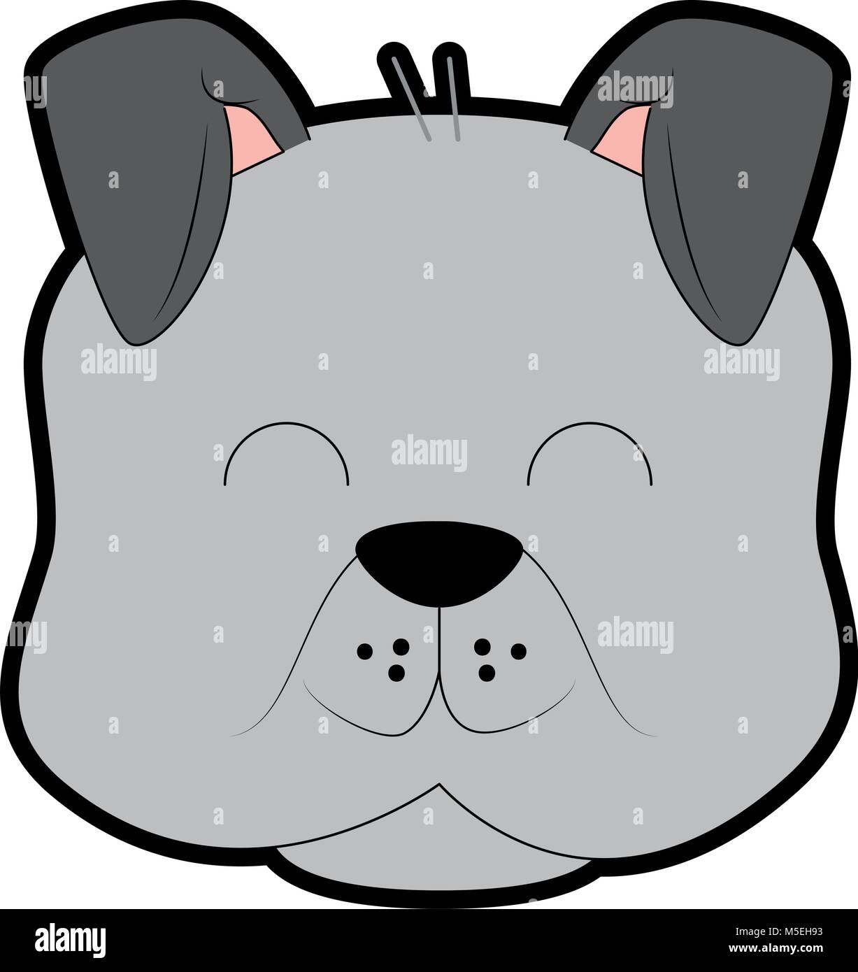 cute dog mascot head Stock Vector Image & Art - Alamy