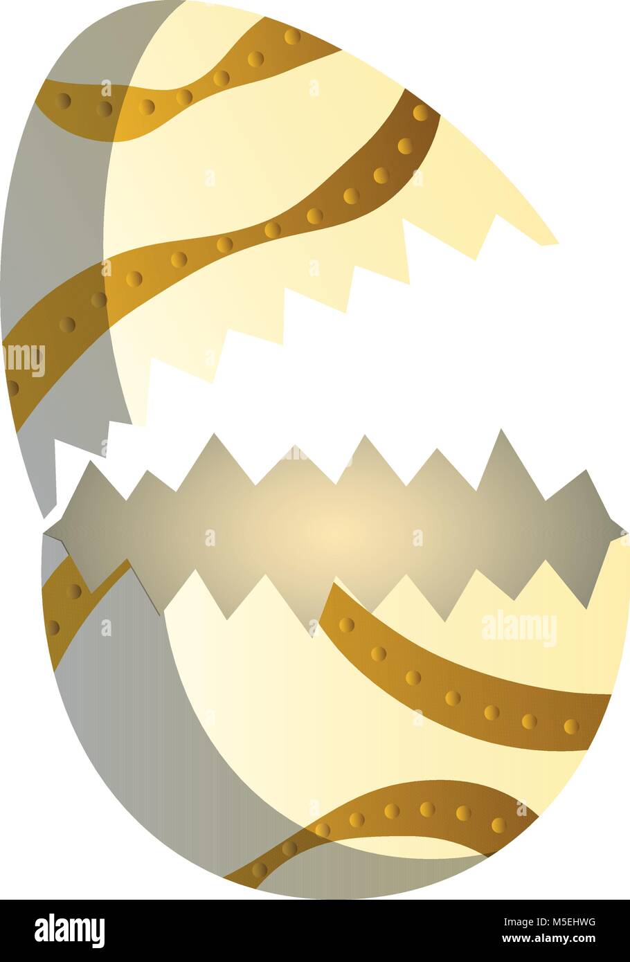 Broken easter egg Stock Vector Image & Art - Alamy