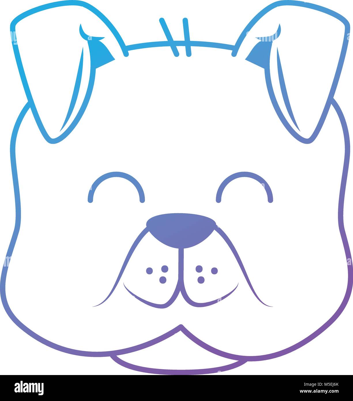cute dog mascot head Stock Vector Image & Art - Alamy