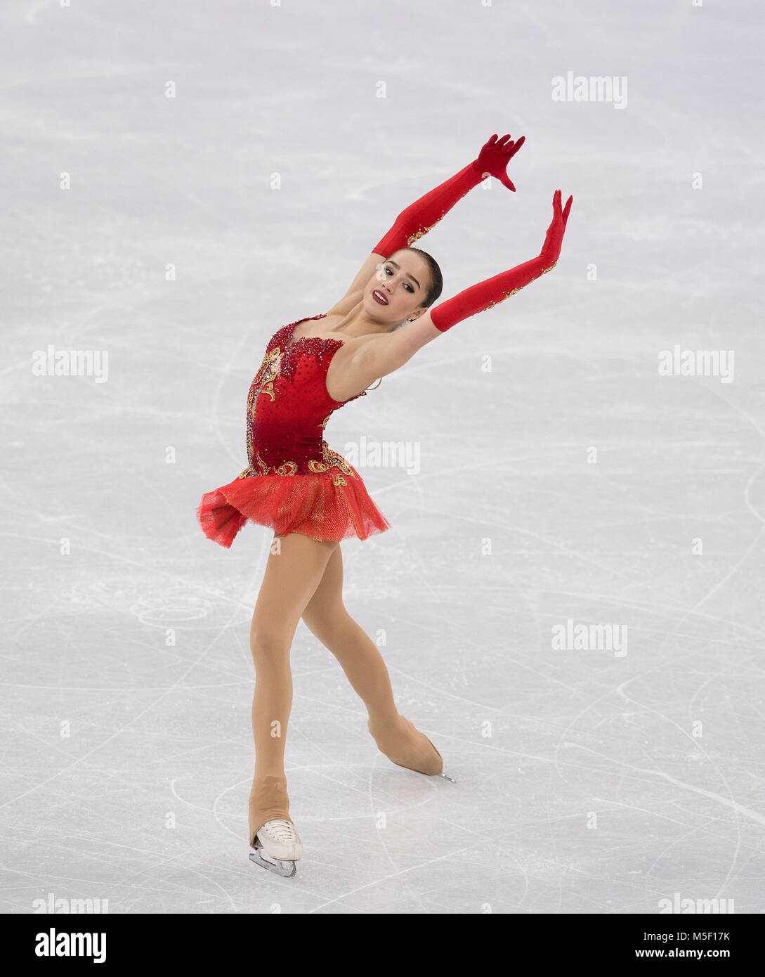 Alina ZAGITOVA, OAR/RUS, Aktion, Eiskunstlaufen Kuer der Frauen am 23.02.2018 Olympische Winterspiele 2018, vom 09.02. - 25.02.2018 in PyeongChang/ Suedkorea. |usage worldwide Stock Photo