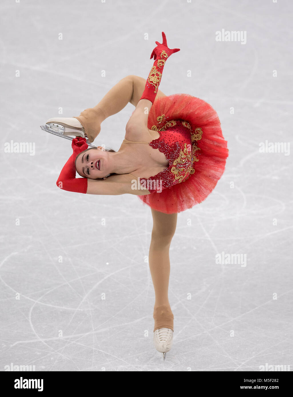Alina ZAGITOVA, OAR / RUS, Aktion, Eiskunstlaufen Kuer der Frauen am 23.02.2018 Olympische Winterspiele 2018, vom 09.02. - 25.02.2018 in PyeongChang/ Suedkorea. |usage worldwide Stock Photo